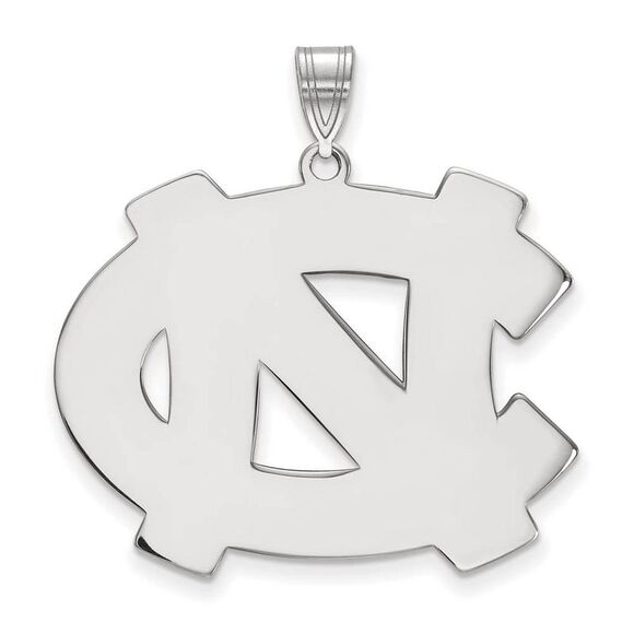 10k White Gold North Carolina XL 'NC' Pendant